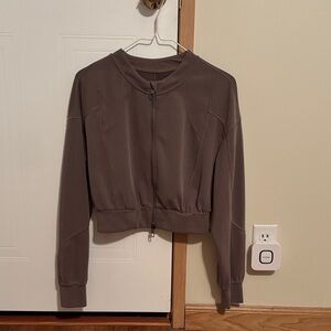 lululemon athletica Women's Gray Bomber Jacket